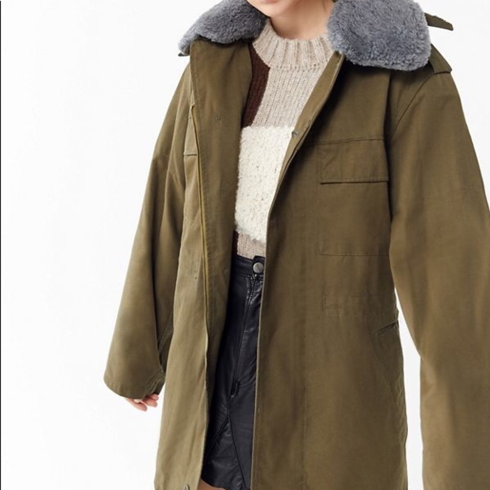 Urban Outfitters Faux FurCollar Hooded Jacket
